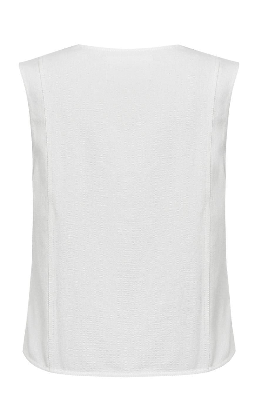 Global Funk Top - Ciana Scallop-G - White