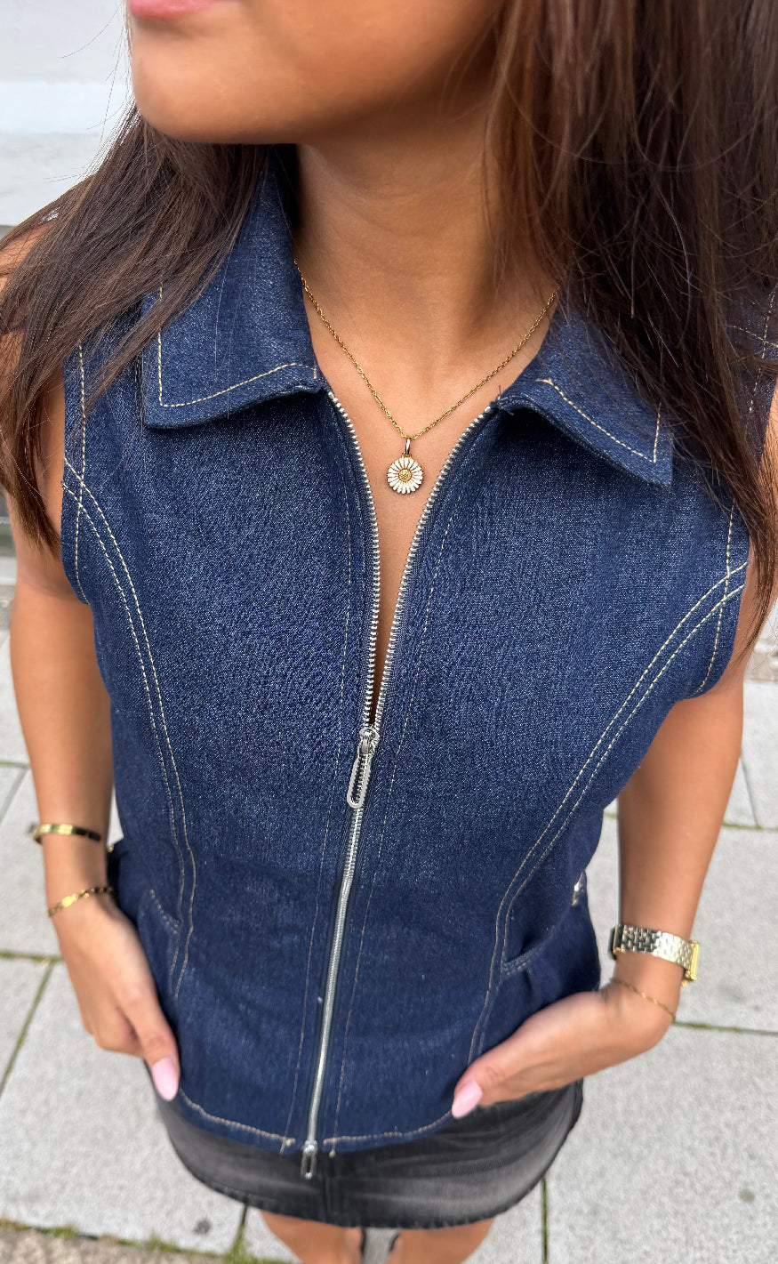 Global Funk Top - Falucca-G - Dark Unwashed Denim