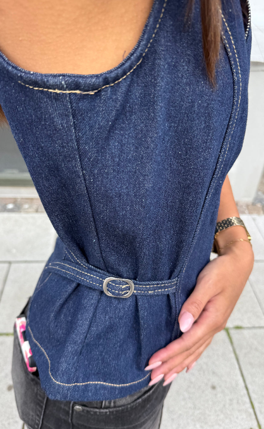 Global Funk Top - Falucca-G - Dark Unwashed Denim