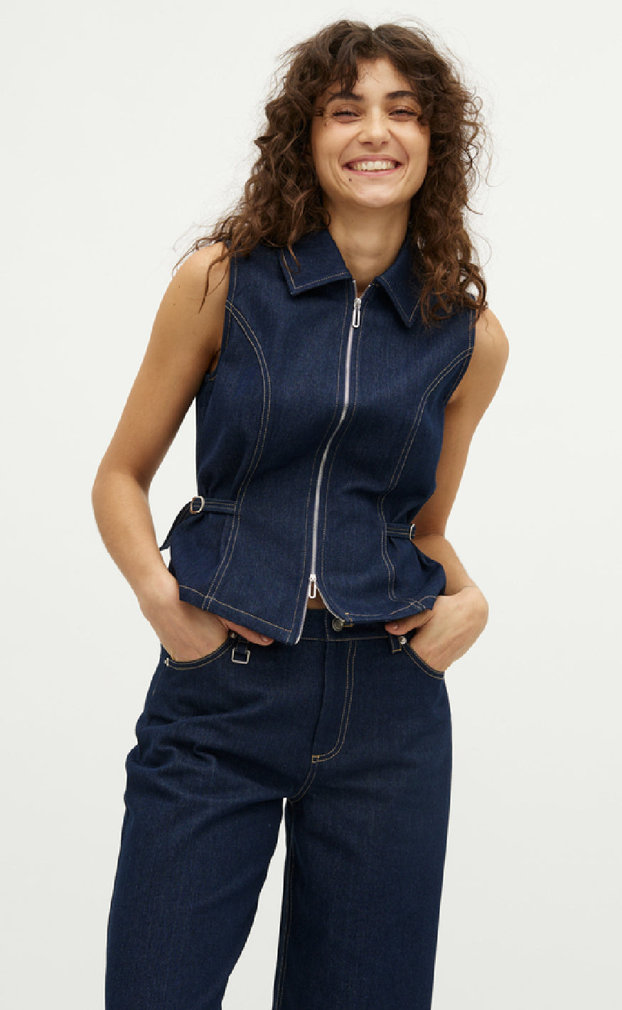 Global Funk Top - Falucca-G - Dark Unwashed Denim
