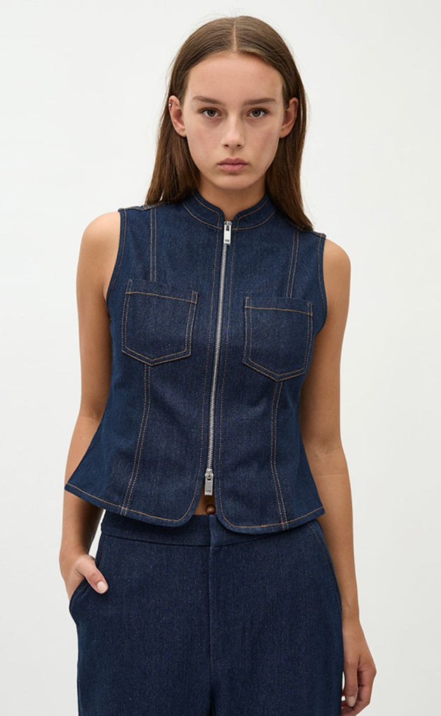 Global Funk Top - Pilue-G - Dark Unwashed Denim