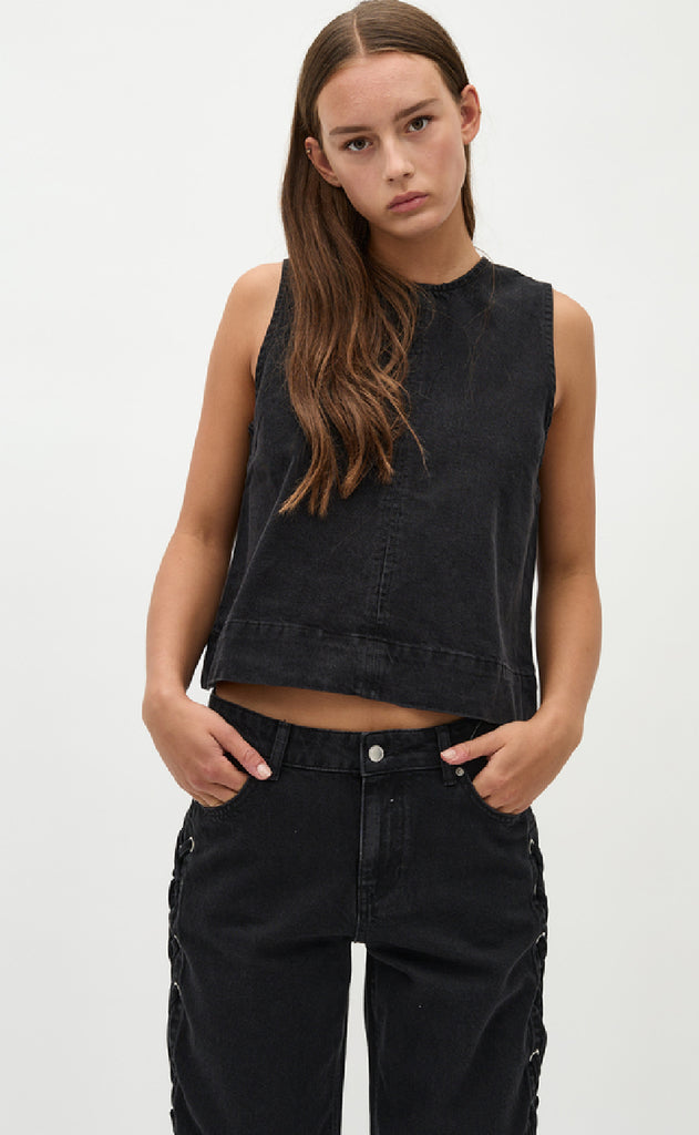 Global Funk Top - Rihne-G - Rebel Black