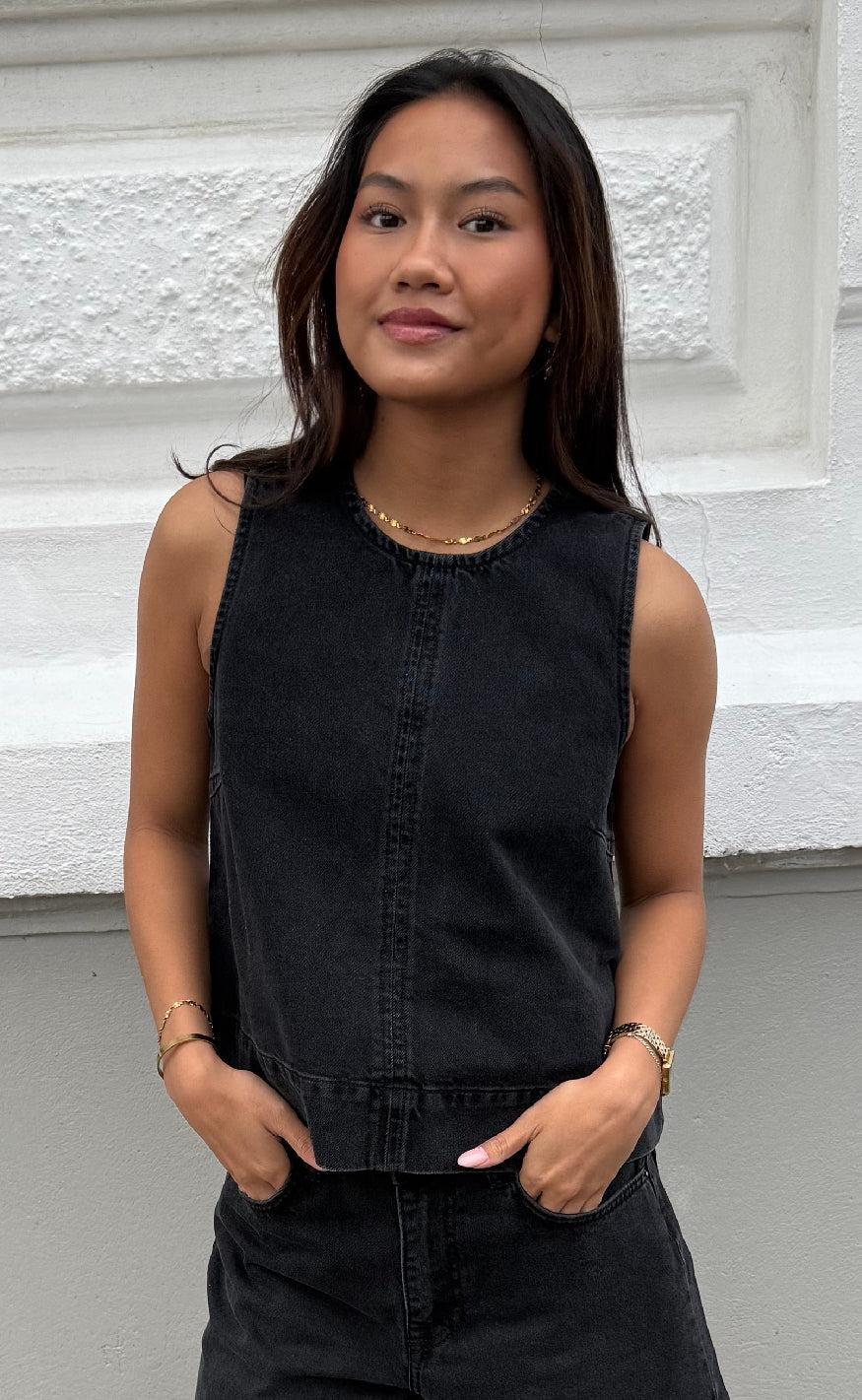 Global Funk Top - Rihne-G - Rebel Black