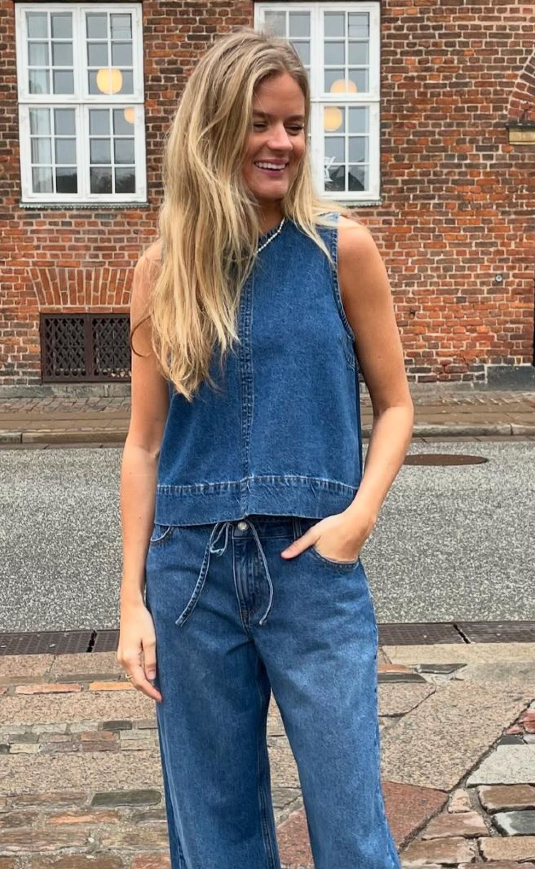 Global Funk Top - Rihne-G - Vintage Blue Wash