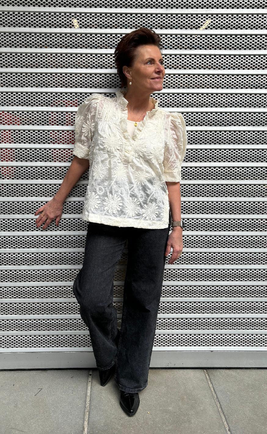 Gossia Bluse - Amar - Creme