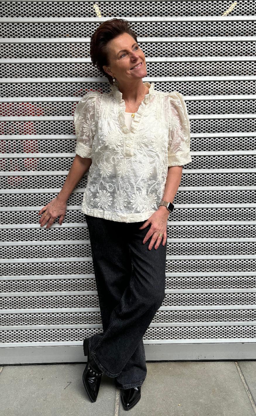 Gossia Bluse - Amar - Creme