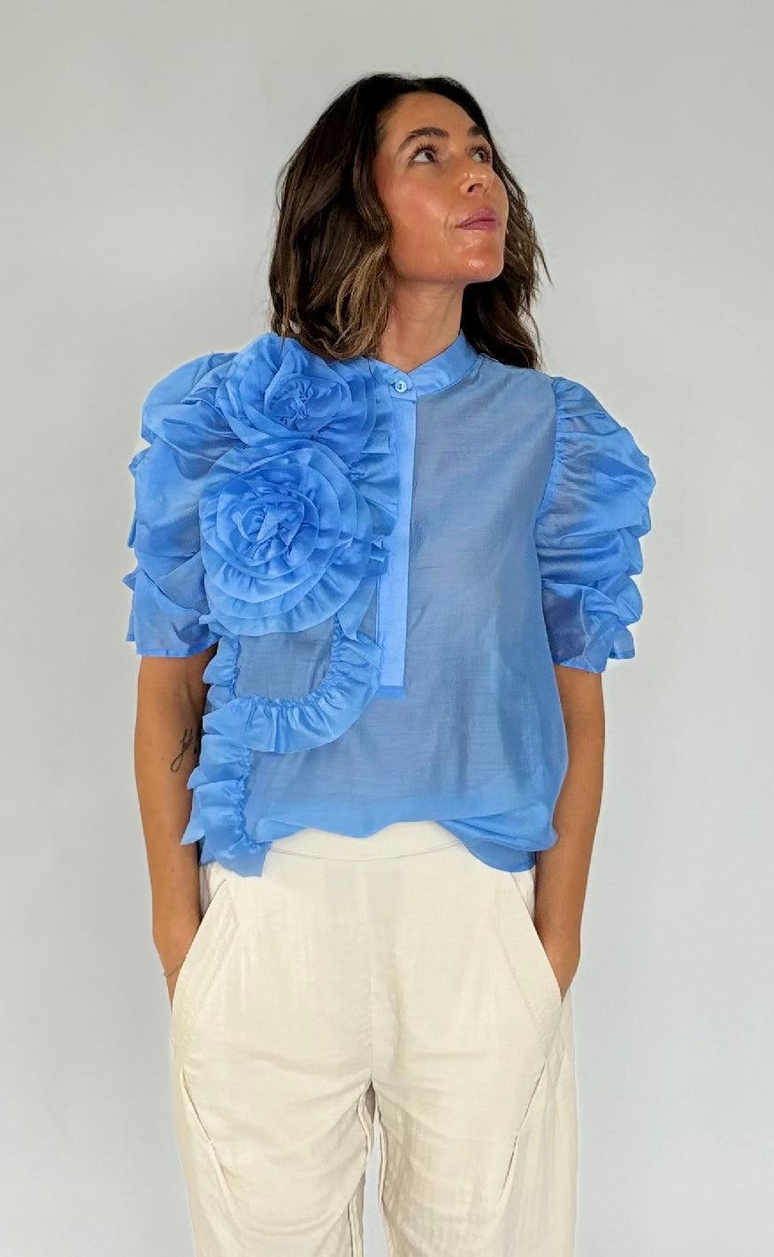 Gossia Bluse - Annsofi - Blue Sea