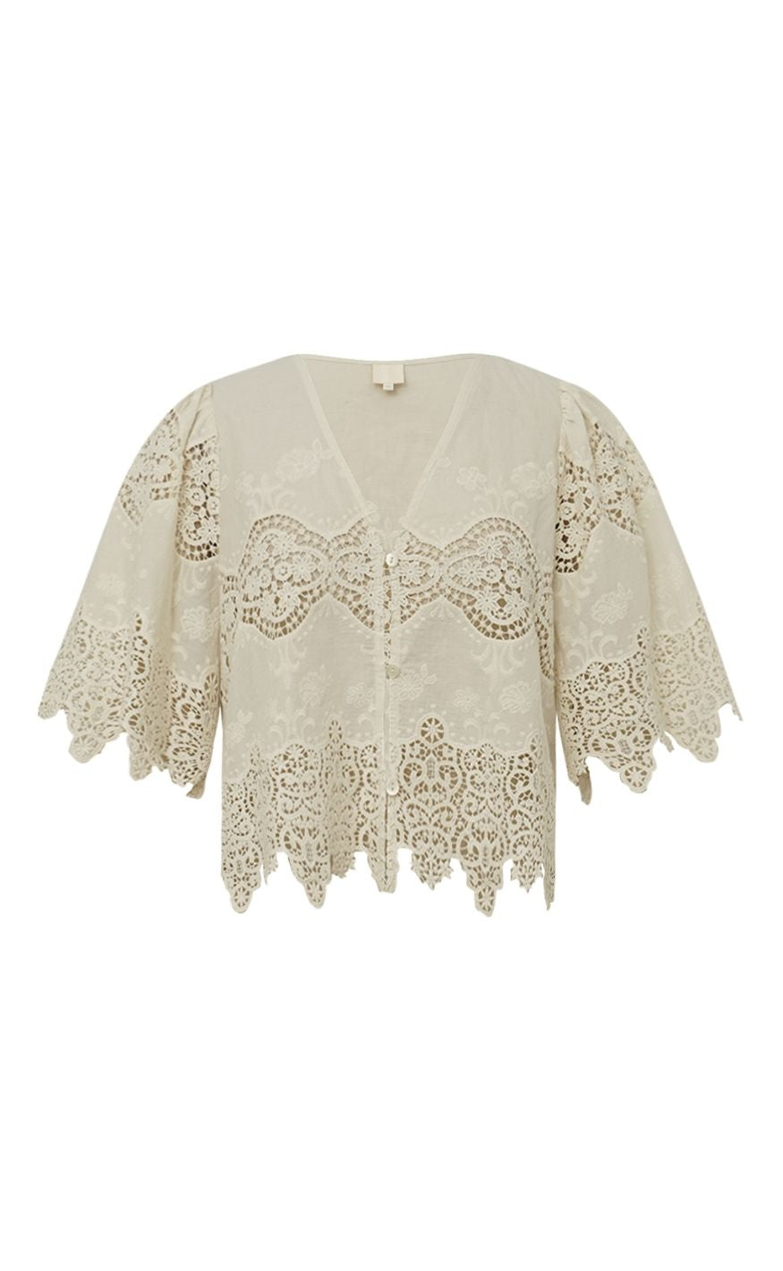 Gossia Bluse - Cami - Creme
