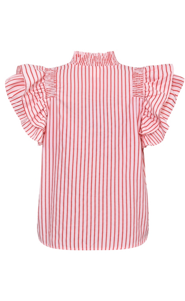 Gossia Bluse - Dalila - Cream Red Stripes