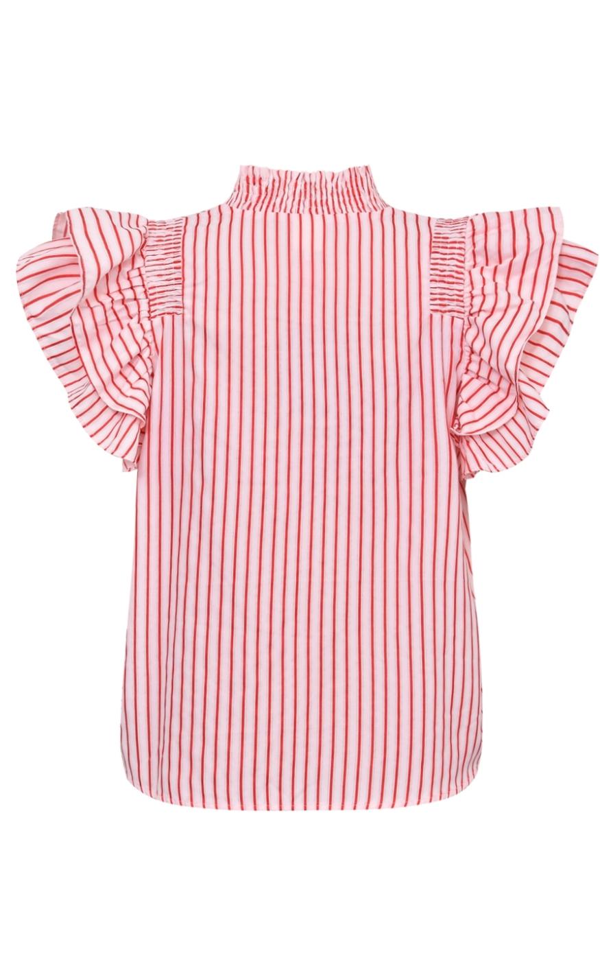 Gossia Bluse - Dalila - Cream Red Stripes