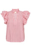 Gossia Bluse - Dalila - Cream Red Stripes