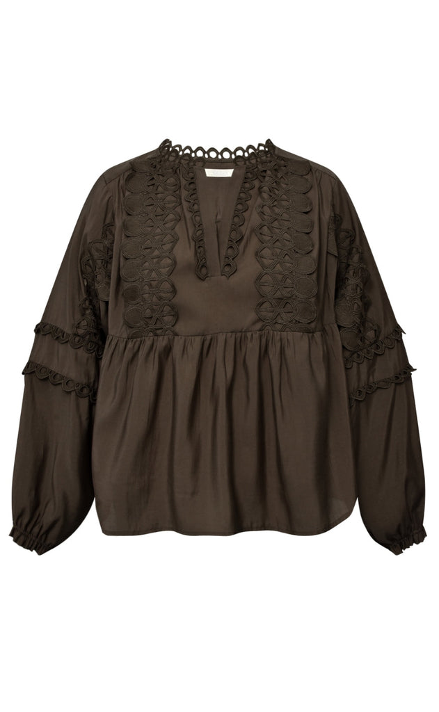 Gossia Bluse - Kaia - Coffee