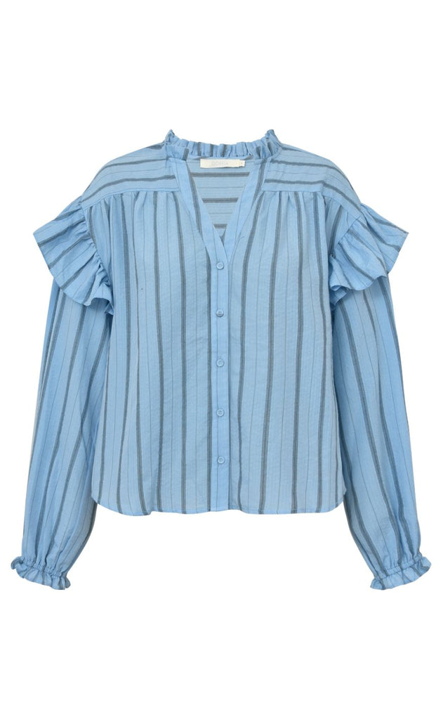 Gossia Bluse - Rami - Blue Stripes