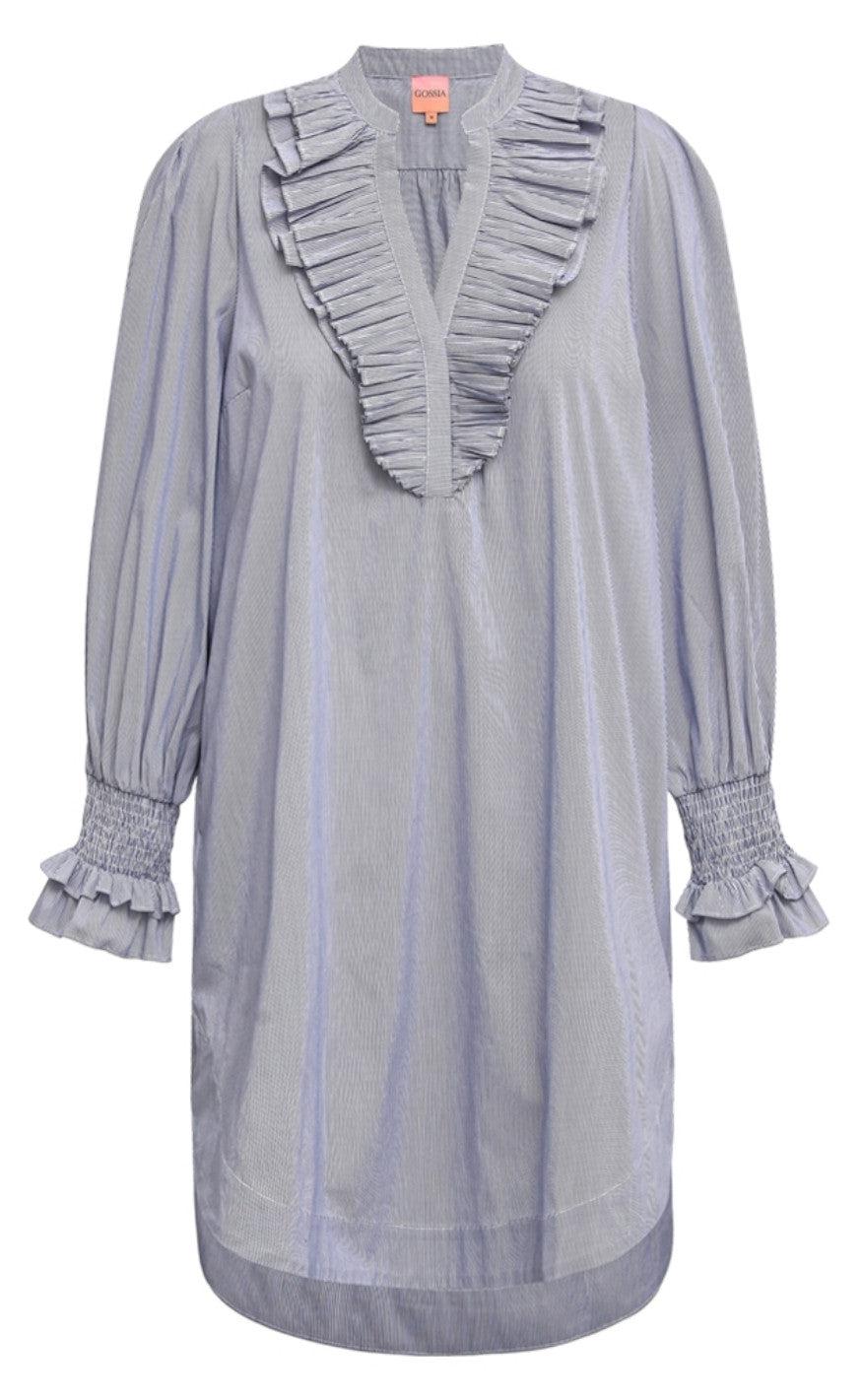 Gossia Kjole - Selina - Blue Stripes