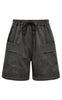 Gossia Shorts - Thilla Herringbone - Black/Grey