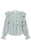 Gossia Skjorte - Coco - Blue/Offwhite Stripes