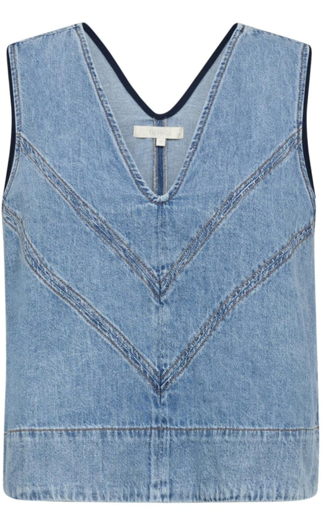 Gossia Top - Chalina - Denim Blue