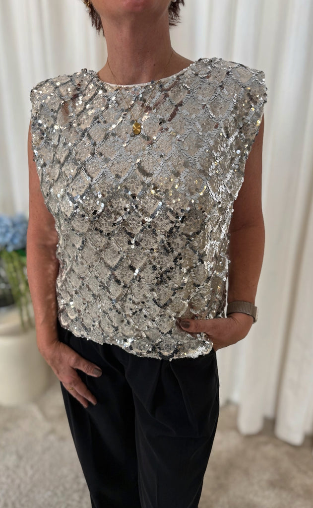 Gossia Top - Holly - Silver