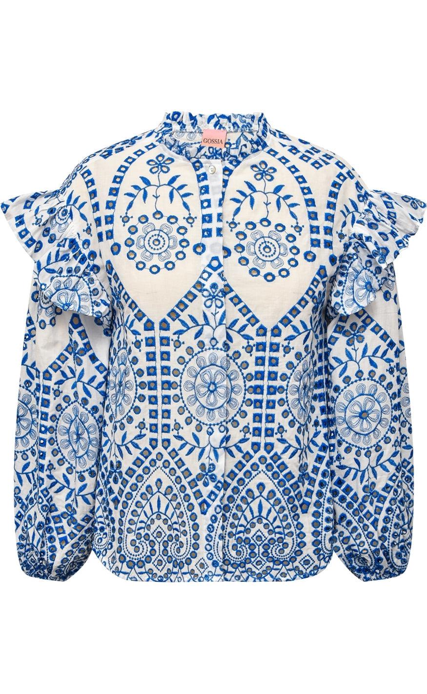 Gossia skjorte - Mira - Blue/White