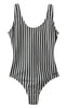 H2O Badedragt - Stripe Swim - Black