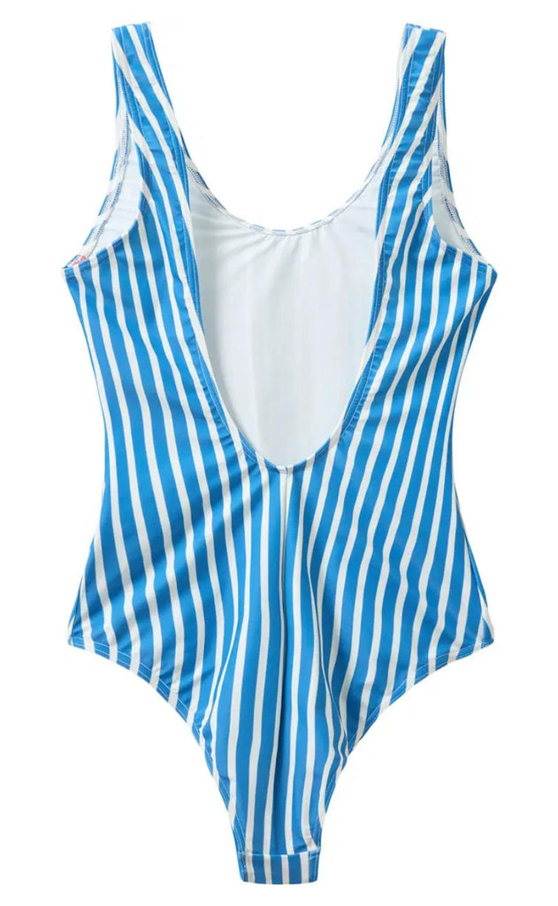 H2O Badedragt - Stripe Swim - King Blue