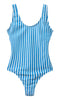 H2O Badedragt - Stripe Swim - King Blue