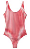 H2O Badedragt - Stripe Swim - Red