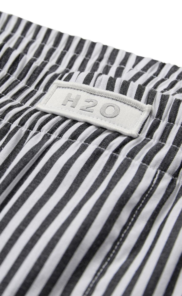 H2O Bukser - Rønne Essential - Black/White Stripe