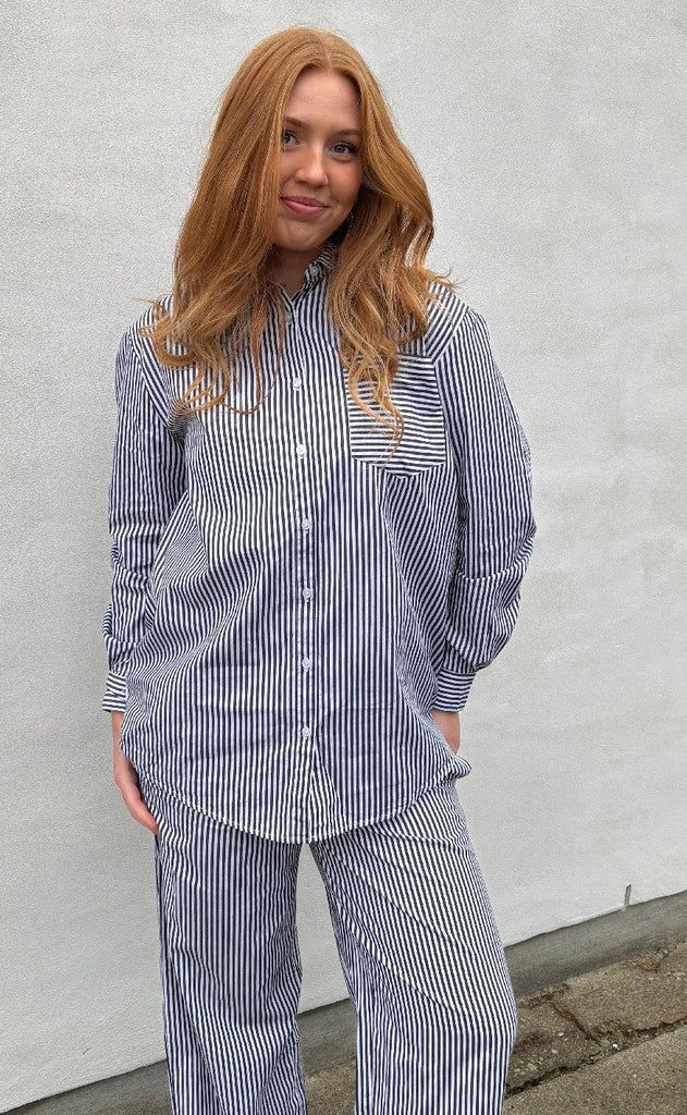 H2O Bukser - Rønne Essential - Black/White Stripe