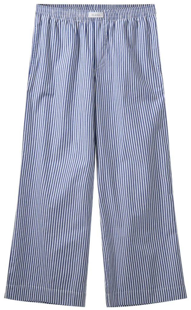 H2O Bukser - Rønne Essential Pajamas - Blue/White Stripe