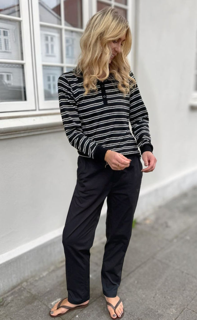 H2O Bukser - Skalø Straight - Black