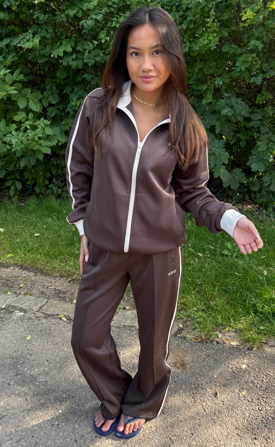 H2O Jakke - Tracksuit Zip - Espresso