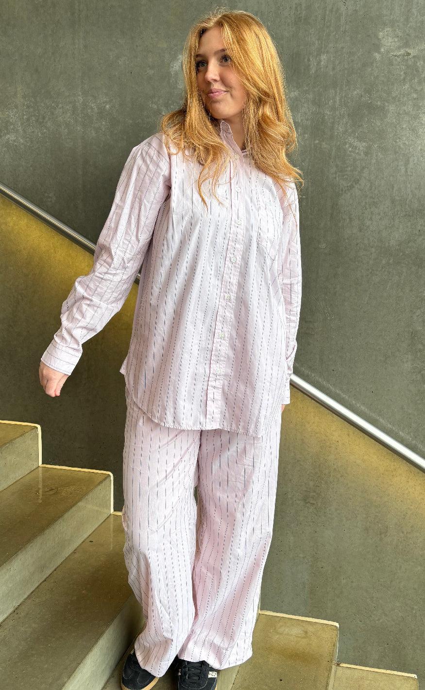 H2O Fagerholt Bukser - Holiday - Dusty Rose Stripe