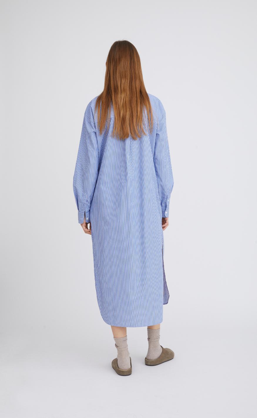 H2O Fagerholt Kjole - Sunday Shirt - Blue Stripe