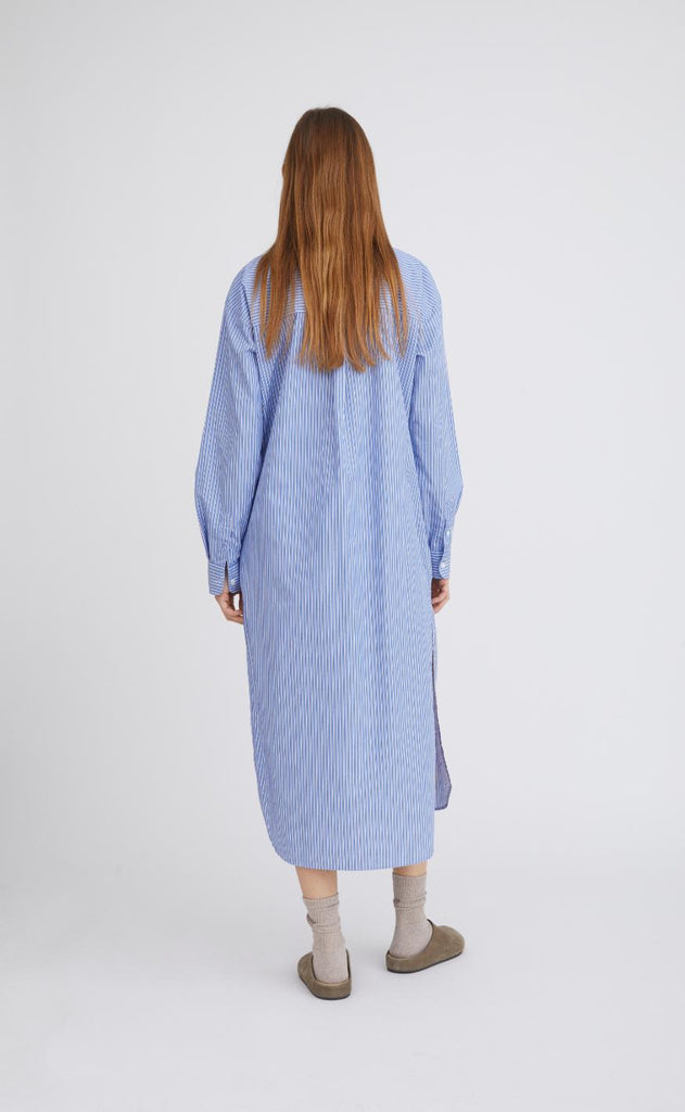 H2O Fagerholt Kjole - Sunday Shirt - Blue Stripe