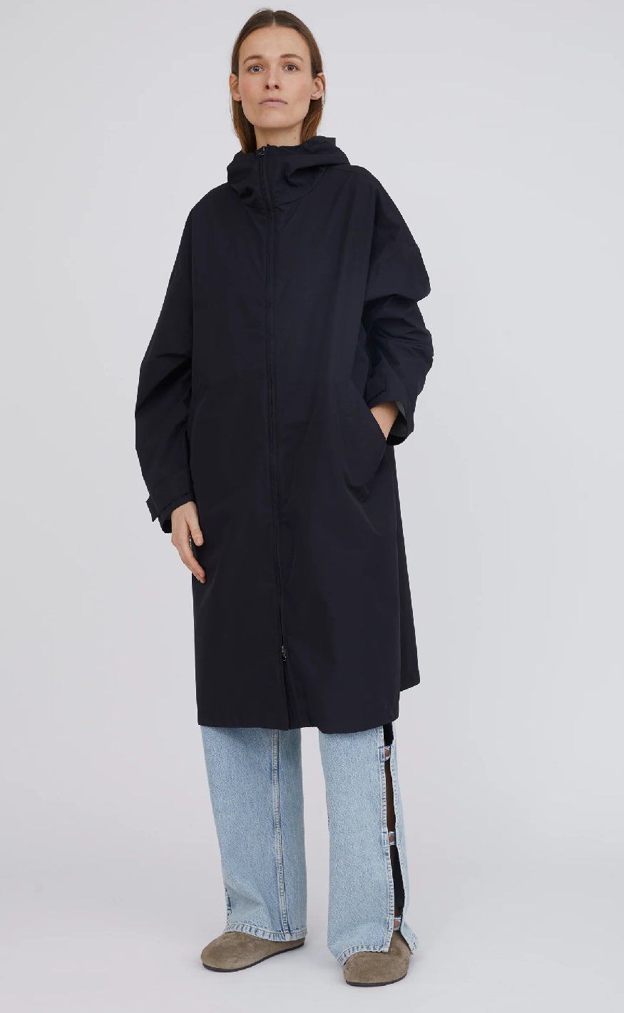 H2O Fagerholt Regnjakke - Squirrel Rain - Black