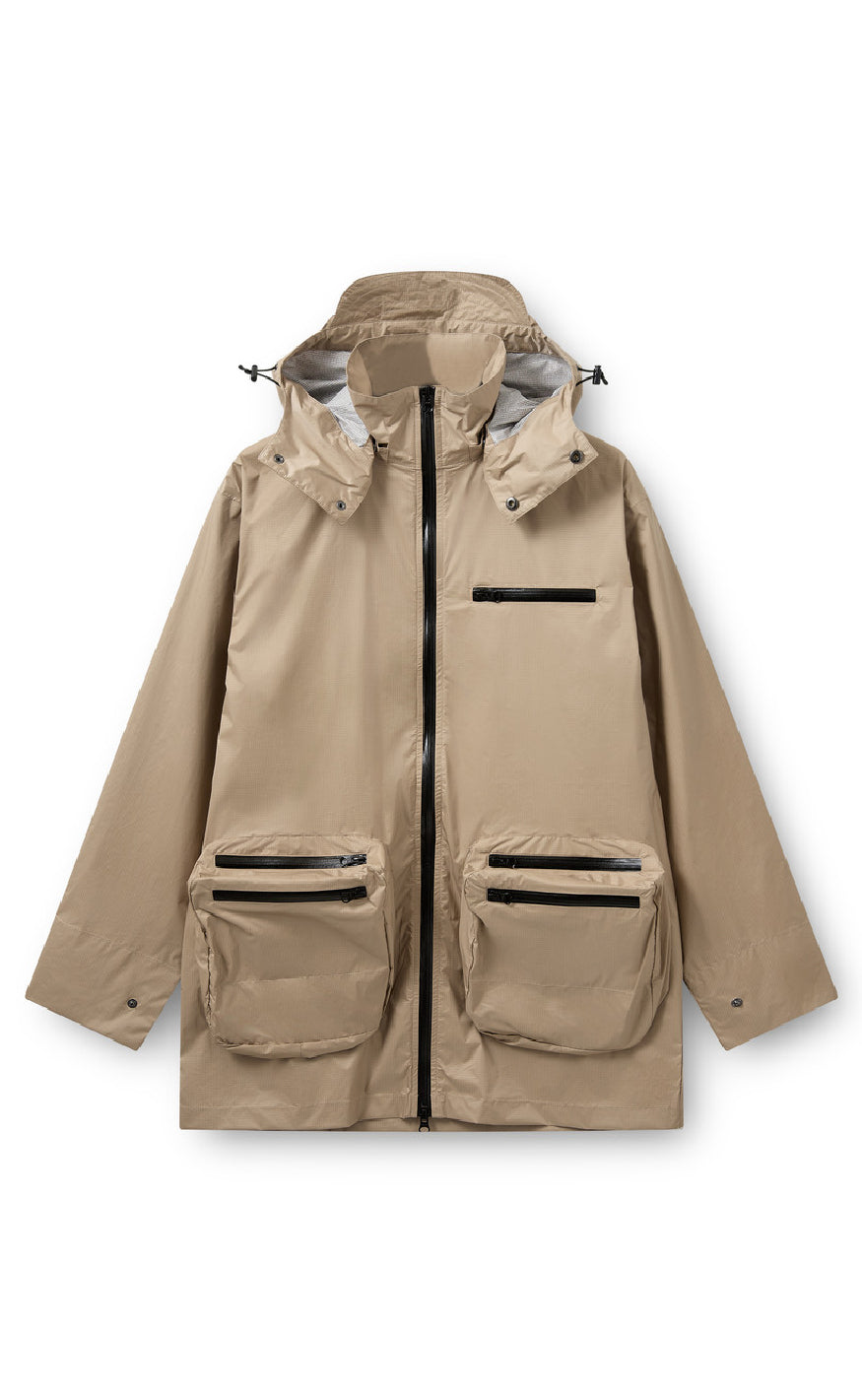 H2O Fagerholt Regnjakke - Tech3 Rain - Sand