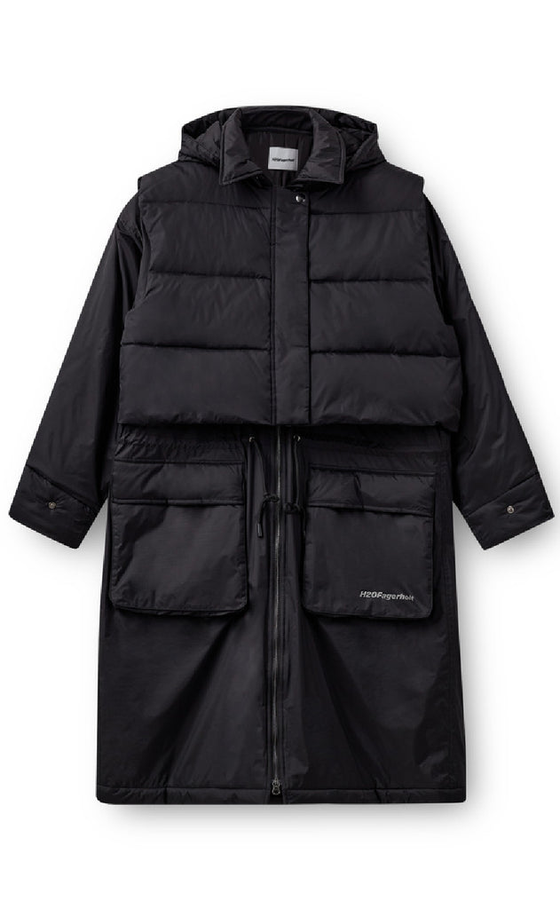 H2O Fagerholt Regnjakke - Warm Rain - Black