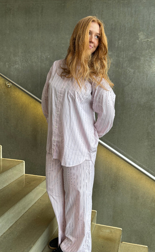 H2O Fagerholt Bukser - Holiday - Dusty Rose Stripe