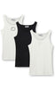 H2O Fagerholt Top - 3 Pack Tank Top - White/Black