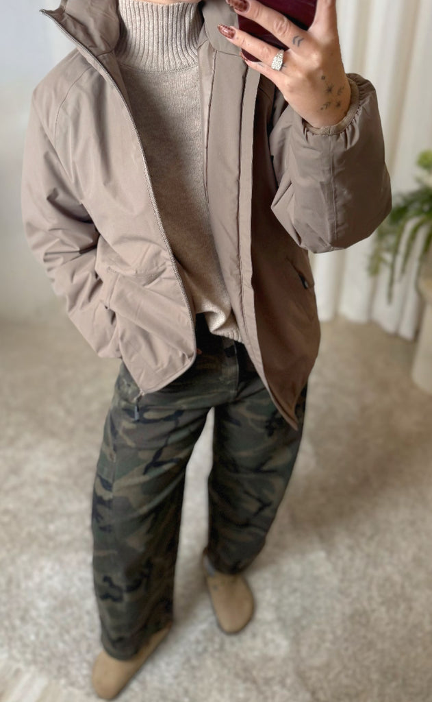 H2O Jakke - Læsø Padded - Warm Grey