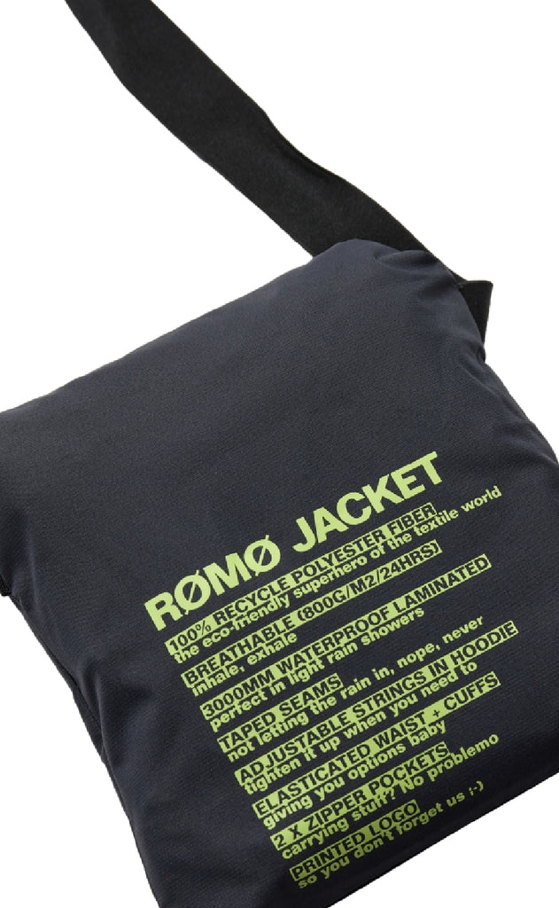 H2O Regnjakke - Rømø Festival - Navy/Lime