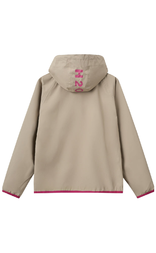 H2O Regnjakke - Rømø Festival - Warm Grey/Wild Pink