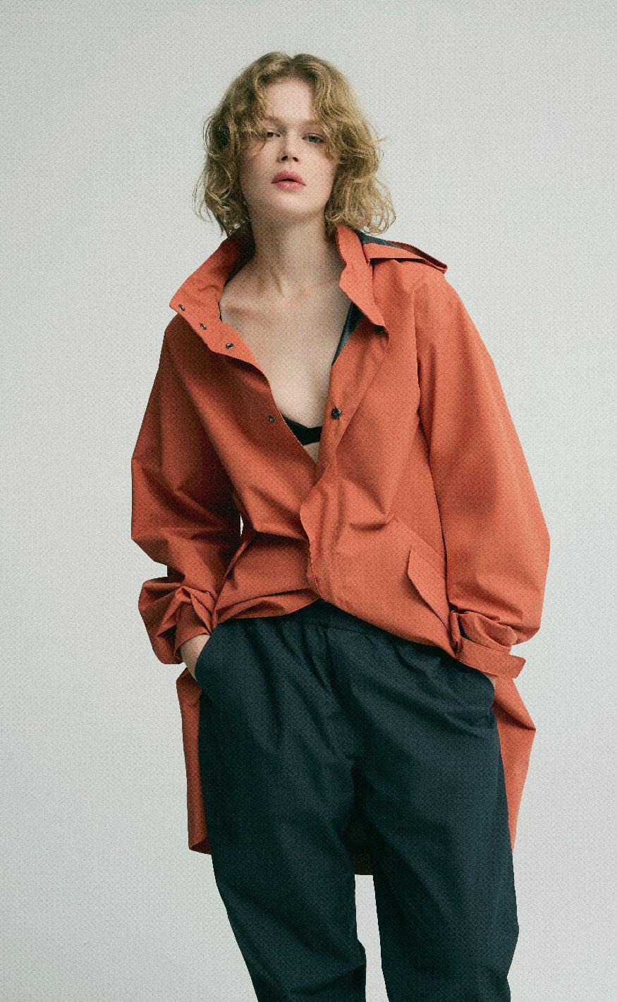 H2O Regnjakke - Rømø Long Unisex - Autumn Leaf