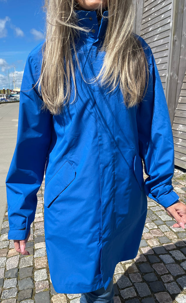 H2O Regnjakke - Rømø Long Unisex - Blue