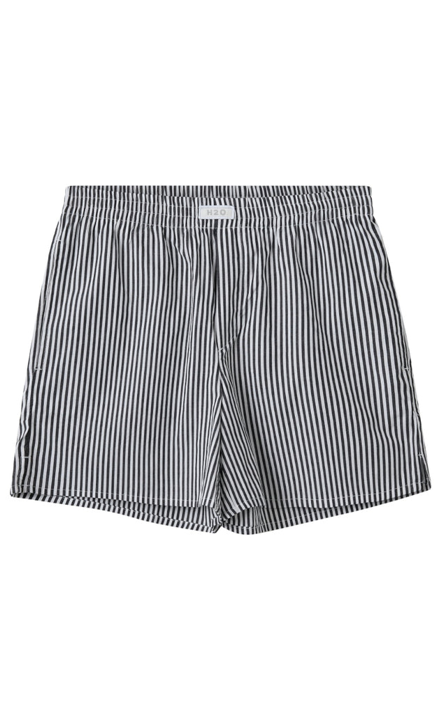 H2O Shorts - Rønne Essential Pajamas - Black/White Stripe