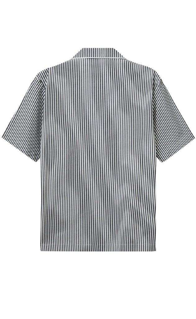 H2O Skjorte - Rønne Essential - Black/White Stripe