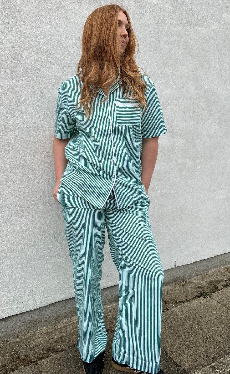 H2O Bukser - Rønne Essential - Green/White