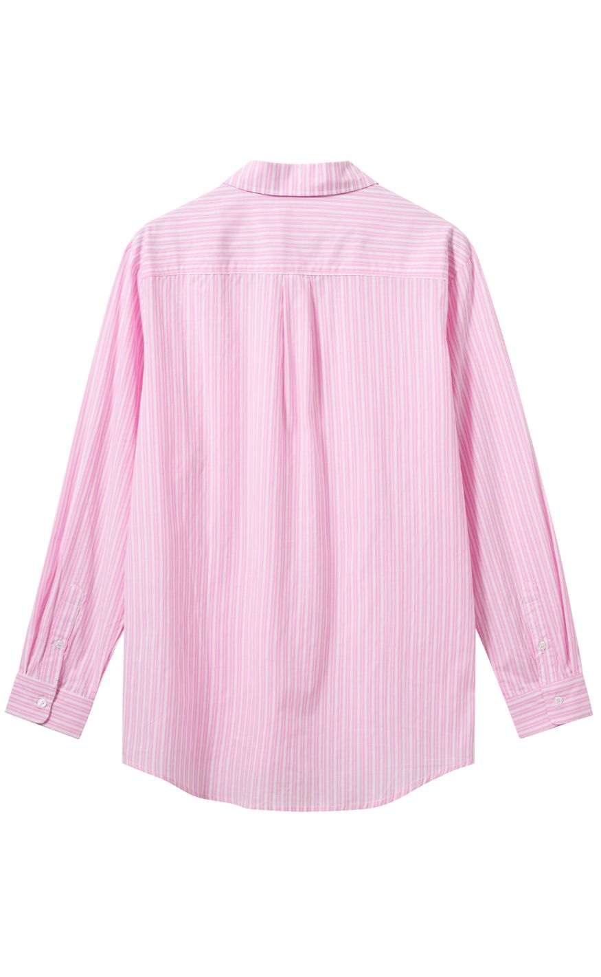 H2O Skjorte - Rønne Essential - Pink/White