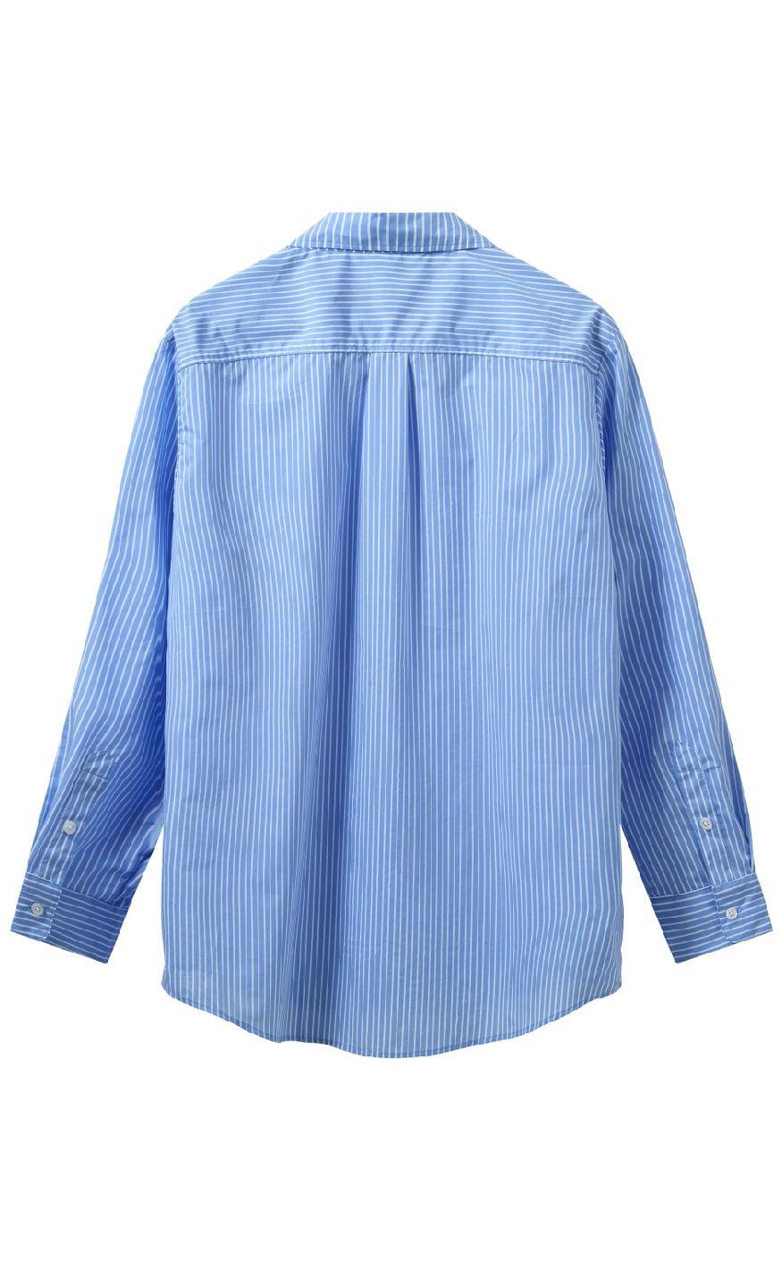 H2O Skjorte - Rønne Essential - Sky Blue/White